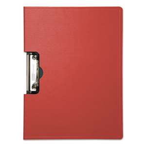 BAUMGARTENS Portfolio Clipboard With Low-Profile Clip, 1/2" Capacity, 11 x 8 1/2, Red