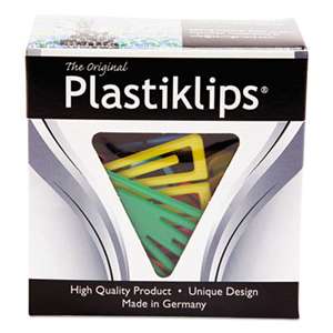 BAUMGARTENS Plastiklips Paper Clips, Small, Assorted Colors, 1,000/Box