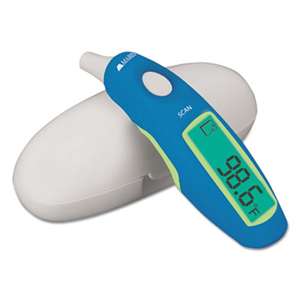 BRIGGS HEALTHCARE Deluxe Instant Ear Thermometer, Digital, Blue