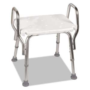 BRIGGS HEALTHCARE Shower Chair, 16-20"H, 19 x 13 Seat, 350 lb Capacity