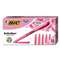 BIC CORP. Brite Liner Highlighter, Chisel Tip, Fluorescent Pink, Dozen