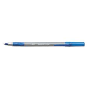 BIC CORP. Round Stic Grip Xtra Comfort Ballpoint Pen, Blue Ink, .8mm, Fine, Dozen