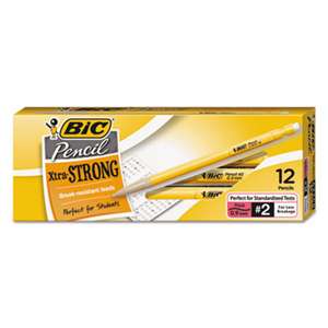 BIC CORP. Xtra-Strong Mechanical Pencil, .9mm, Yellow, Dozen