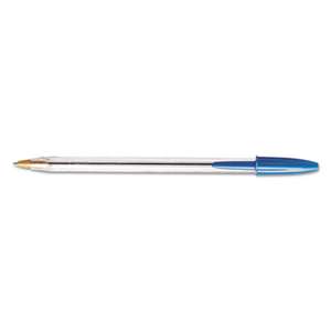 BIC CORP. Cristal Xtra Smooth Ballpoint Stick Pen, Blue Ink, 1mm, Medium, Dozen