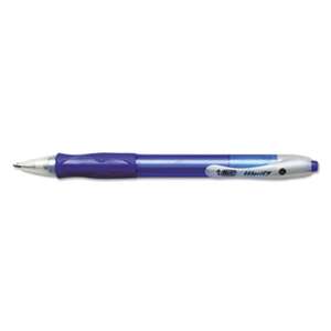 BIC CORP. Velocity Retractable Ballpoint Pen, Blue Ink, 1mm, Medium, Dozen