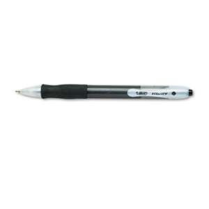 BIC CORP. Velocity Retractable Ballpoint Pen, Black Ink, 1mm, Medium, Dozen