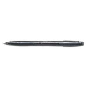 BIC CORP. Atlantis Stic Ballpoint Pen, Black Ink, 1mm, Medium, Dozen