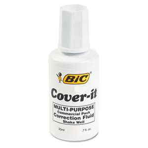 BIC CORP. Cover-It Correction Fluid, 20 ml Bottle, White