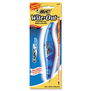 BIC CORP. Wite-Out Exact Liner Correction Tape, Non-Refillable, Blue, 1/5" x 236"