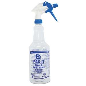 CLEANER SOLUTIONS Color-Coded Trigger-Spray Bottle, 32 oz, Blue, Glass/Hard Surface Cleaner