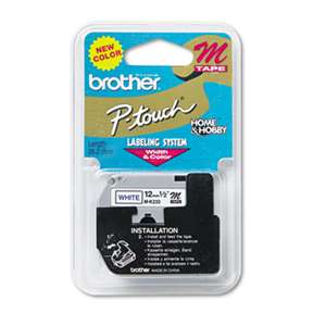 Brother P-Touch MK233 M Series Tape Cartridge for P-Touch Labelers, 1/2w, Blue on White