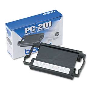 BROTHER INTL. CORP. PC201 Thermal Transfer Print Cartridge, Black