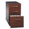 BUSH INDUSTRIES Series C Collection Three-Drawer Mobile Pedestal (Assembled), Hansen Cherry