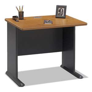 BUSH INDUSTRIES Series A Collection 36W Desk, Natural Cherry