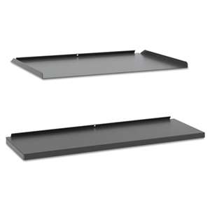 BASYX Manage Series Shelf and Tray Kit, Steel, 17-1/2w x 9d x 1h, Ash