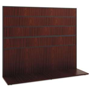 BASYX Manage Series Work Wall, Laminate, 60w x 17d x 50h, Chestnut