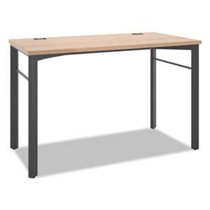 BASYX Manage Series Desk Table, 48w x 23 1/2d x 29 1/2h, Wheat