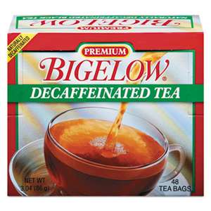 BIGELOW TEA CO. Single Flavor Tea, Decaffeinated Black, 48 Bags/Box