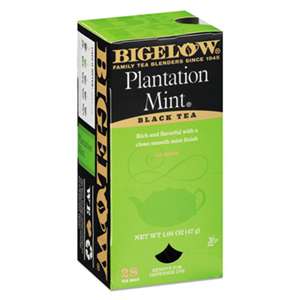 BIGELOW TEA CO. Plantation Mint Black Tea, 28/Box