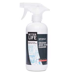 BETTER LIFE Naturally Stunning Granite and Stone Cleaner,Pomegranate Grapefruit, 16oz Bottle