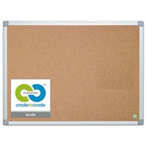 BI-SILQUE VISUAL COMMUNICATION PRODUCTS INC Earth Cork Board, 36 x 48, Aluminum Frame