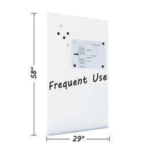 BI-SILQUE VISUAL COMMUNICATION PRODUCTS INC Magnetic Dry Erase Tile Board, 38 1/2 x 58, White Surface