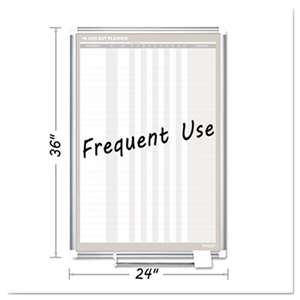 BI-SILQUE VISUAL COMMUNICATION PRODUCTS INC In-Out Magnetic Dry Erase Board, 24x36, Silver Frame