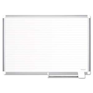 BI-SILQUE VISUAL COMMUNICATION PRODUCTS INC Ruled Planning Board, 72x48, White/Silver