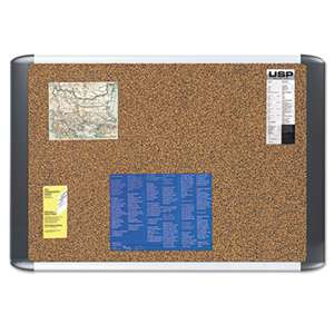 BI-SILQUE VISUAL COMMUNICATION PRODUCTS INC Tech Cork Board, 24x36, Silver/Black Frame