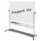 BI-SILQUE VISUAL COMMUNICATION PRODUCTS INC Magnetic Reversible Mobile Easel, 70 4/5w x 47 1/5h, 80"h, White/Silver