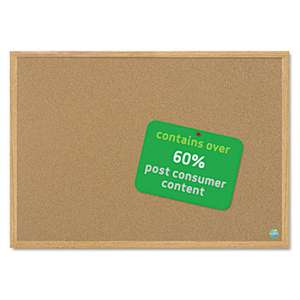 BI-SILQUE VISUAL COMMUNICATION PRODUCTS INC Earth Cork Board, 24 x 36, Wood Frame