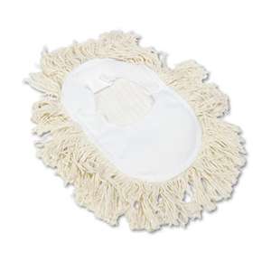 BOARDWALK Wedge Dust Mop Head, Cotton, 17 1/2l x 13 1/2w, White