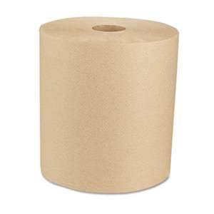 Boardwalk 16GREEN Boardwalk Green Universal Roll Towels, Natural, 8"x800ft, 6 Rolls/Carton