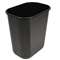 BOARDWALK Soft-Sided Wastebasket, 28qt, Black