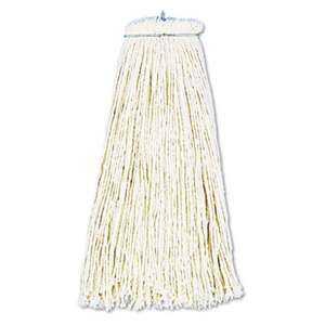 BOARDWALK Cut-End Lie-Flat Wet Mop Head, Cotton, 16oz, White