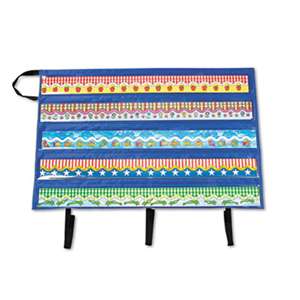 CARSON-DELLOSA PUBLISHING Border Storage Pocket Chart, Blue/Clear, 41" x 24 1/2"