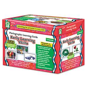 CARSON-DELLOSA PUBLISHING Photographic Learning Cards Boxed Set, Early Learning Skills, Grades K-12