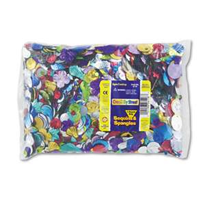 THE CHENILLE KRAFT COMPANY Sequins & Spangles Classroom Pack, Assorted Metallic Colors, 1 lb/Pack
