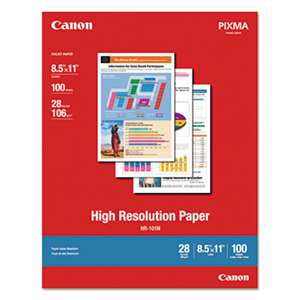 CANON USA, INC. High Resolution Paper, Matte, 8-1/2 x 11, 28 lb., White, 100 Sheets/Pack