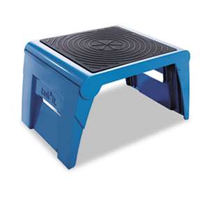 CRAMER Folding Step Stool, 250lb Cap, 14w x 11 1/4d x 9 3/4h, Blue