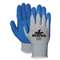 MCR SAFETY Memphis Flex Seamless Nylon Knit Gloves, Large, Blue/Gray, Pair