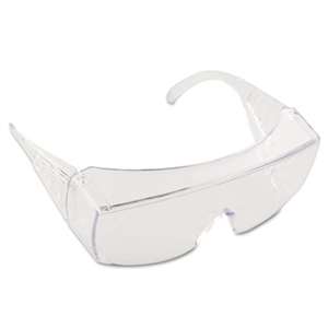 MCR SAFETY Yukon Safety Glasses, Wraparound, Clear Lens
