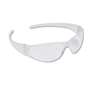 MCR SAFETY Checkmate Wraparound Safety Glasses, CLR Polycarb Frm, Uncoated CLR Lens, 12/Box