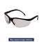 MCR SAFETY Klondike Safety Glasses, Matte Black Frame, Clear Lens