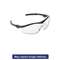 MCR SAFETY Storm Wraparound Safety Glasses, Black Nylon Frame, Clear Lens, 12/Box