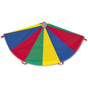 CHAMPION SPORT Nylon Multicolor Parachute, 12-ft. diameter, 12 Handles