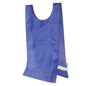 CHAMPION SPORT Heavyweight Pinnies, Nylon, One Size, Blue, 12/Box