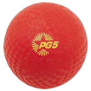 CHAMPION SPORT Playground Ball, 5" Diameter, Red
