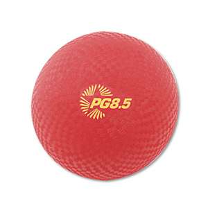 CHAMPION SPORT Playground Ball, 8-1/2" Diameter, Red