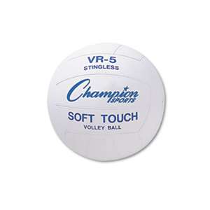 CHAMPION SPORT Rubber Sports Ball, For Volleyball, Official Size, White